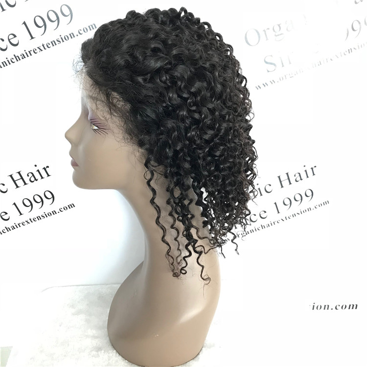  With High Quality Human Full And Affordable Price Curly  Lace  Wig For  Baby  A16